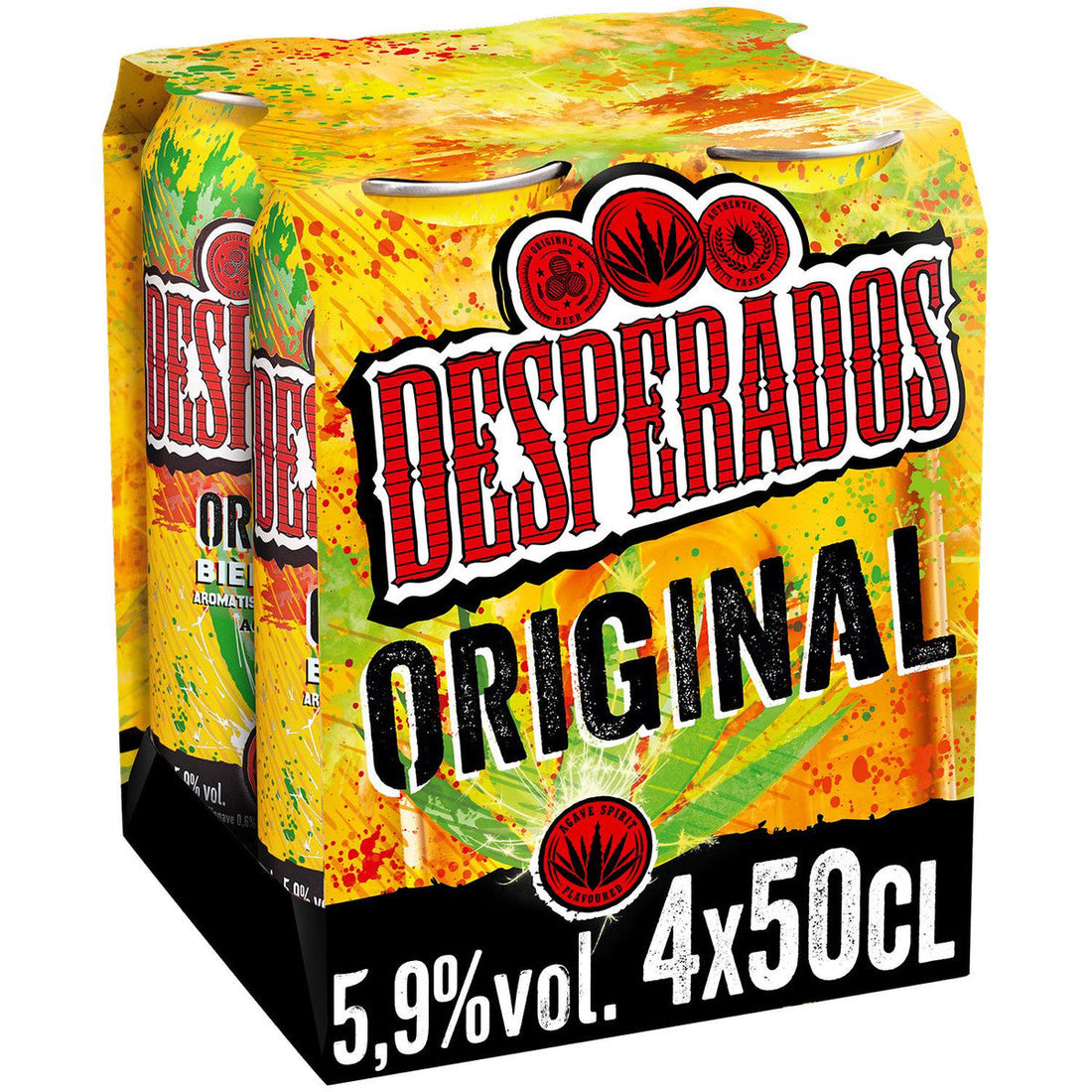 Desperados Bière Aromatisée à la Tequila Pack 4x50cl