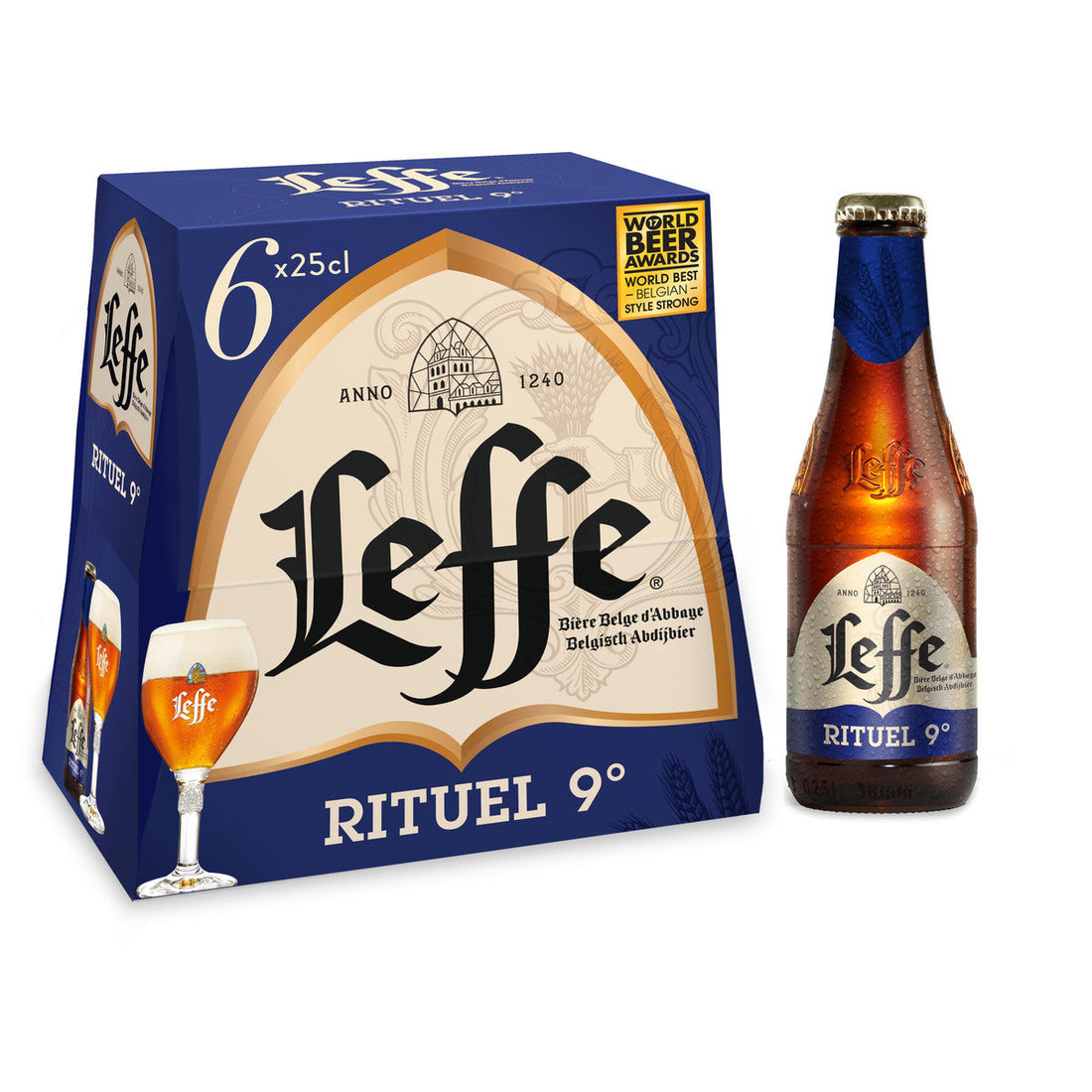 Leffe Bière Blonde Rituel Pack 6x25cl