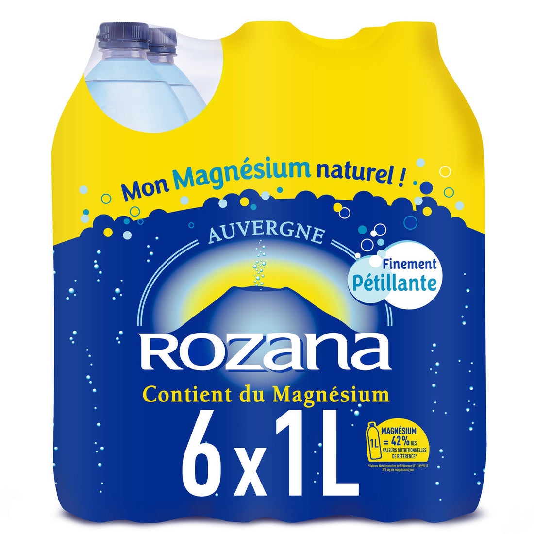 Rozana Eau Minérale Gazeuse Naturelle Pack 6x1L