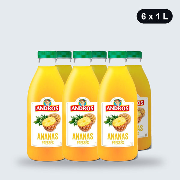 Andros Ananas Pressé Pack 6x1L