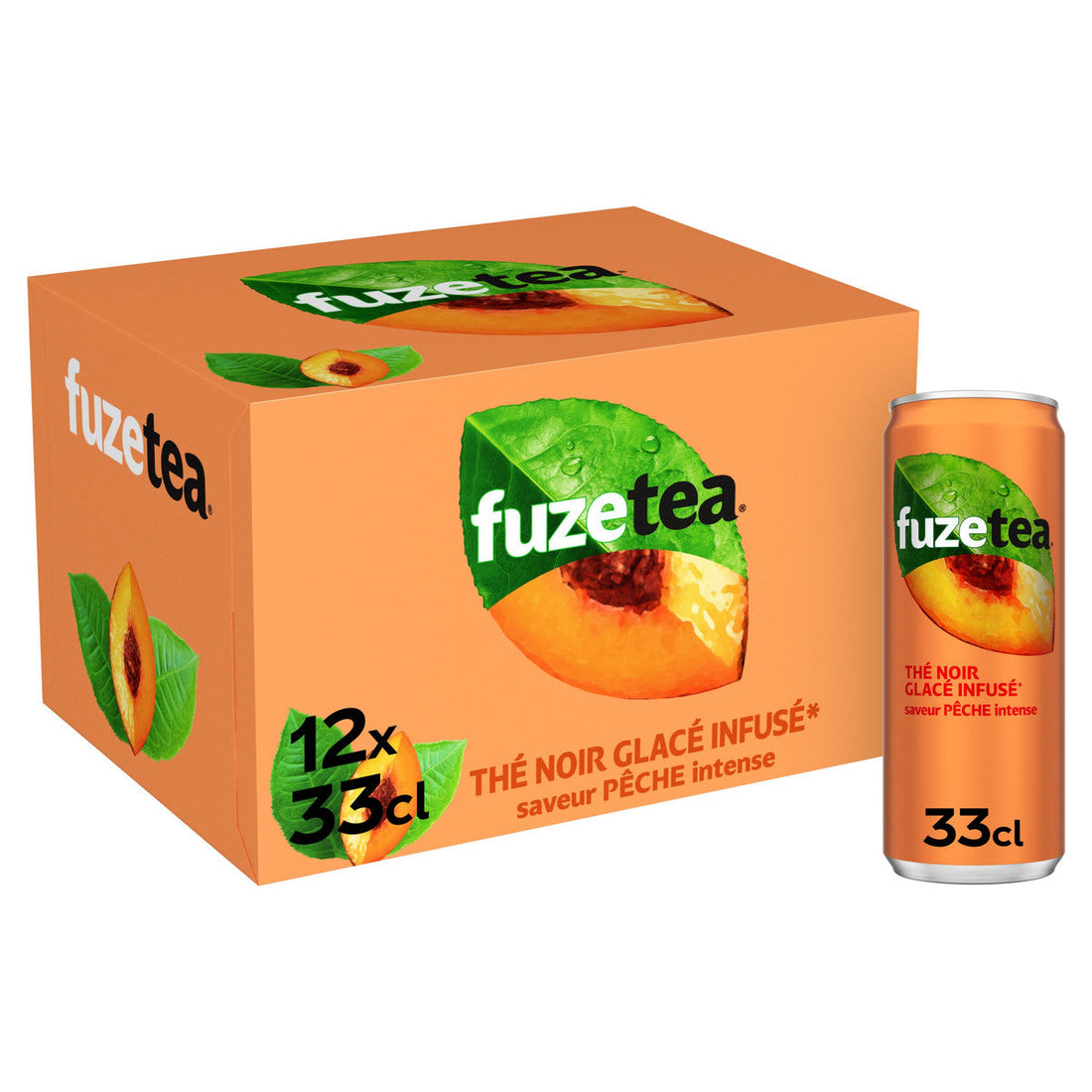 Fuze Tea Thé Glacé Pêche Pack 12x33cl