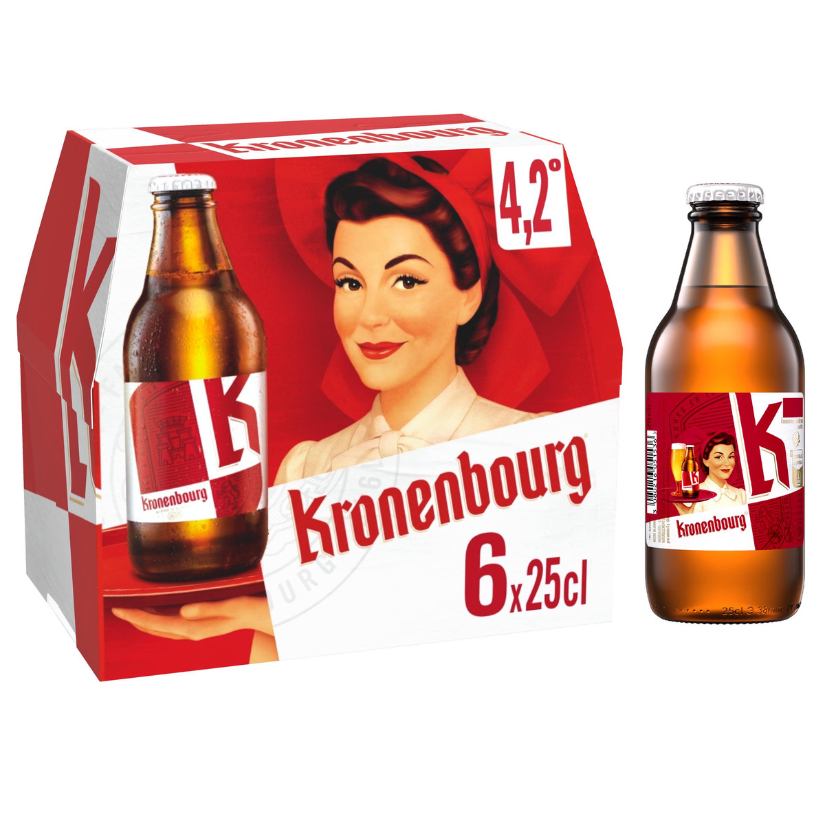 Kronenbourg Bière Blonde Pack 6x25cl